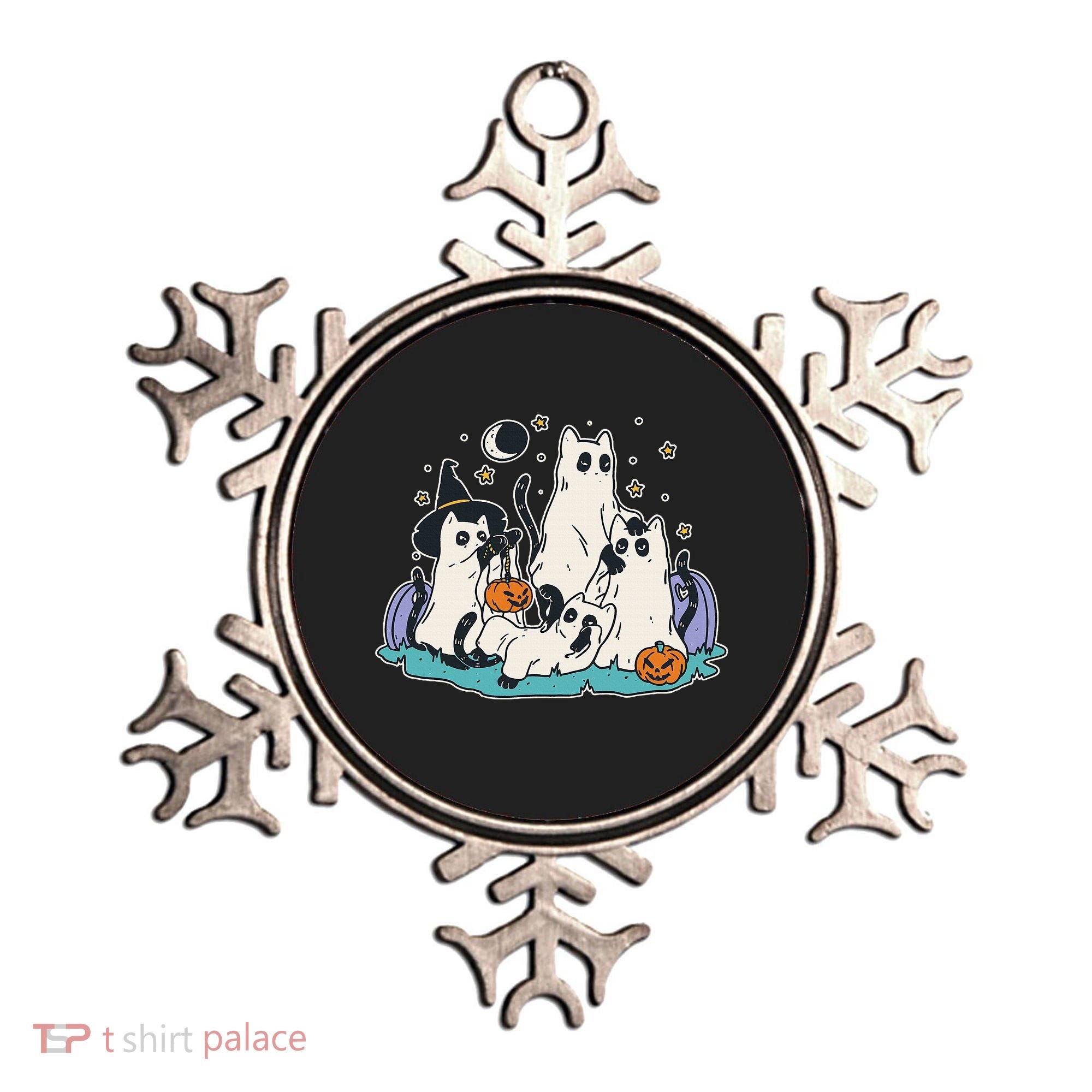 Spooky and Adorable Black Cat Halloween Costumes Ornament