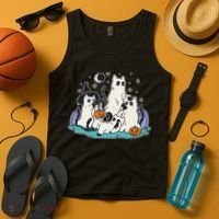 Spooky and Adorable Black Cat Halloween Costumes Tank Top thumb 4