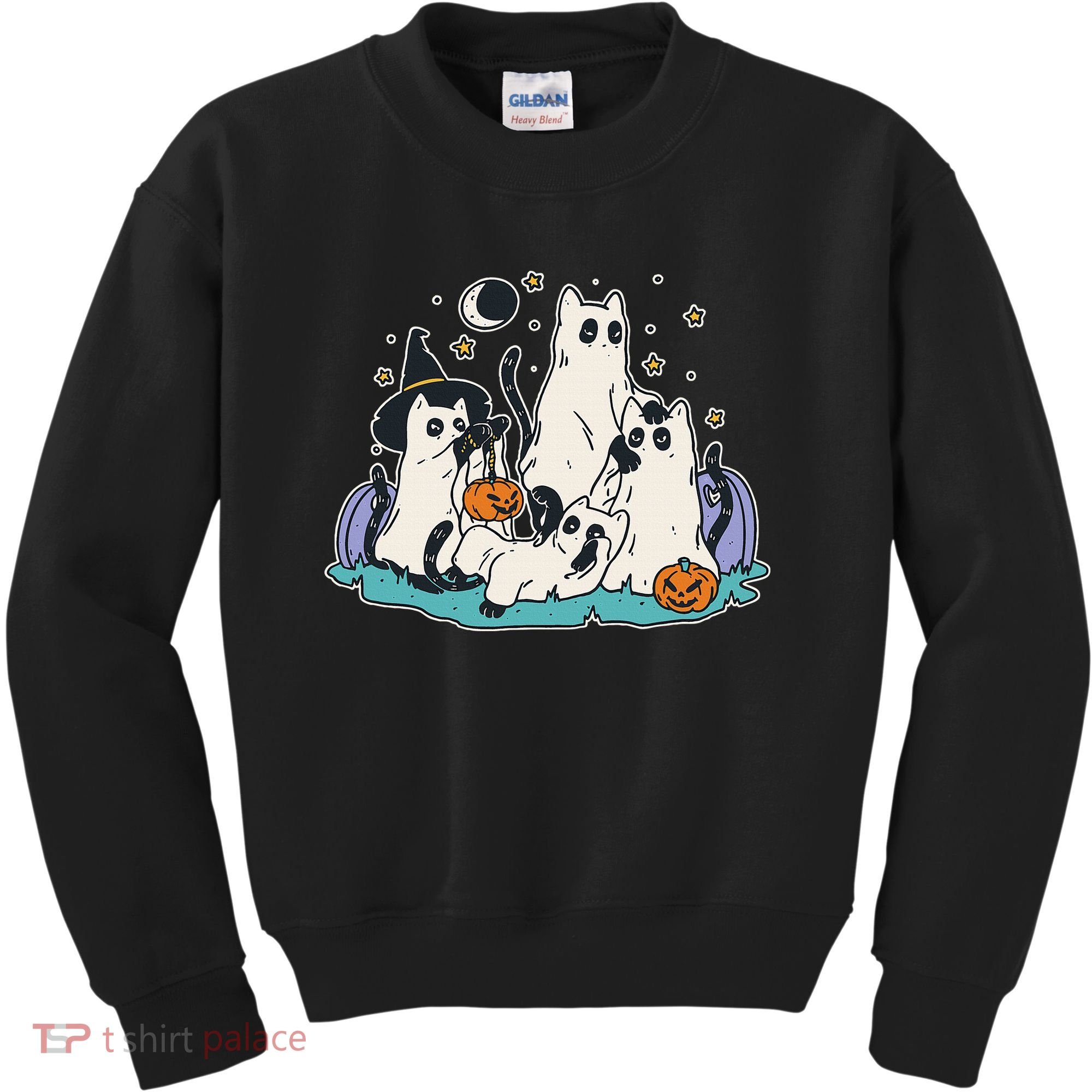 Spooky and Adorable Black Cat Halloween Costumes Kids Sweatshirt