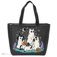 Spooky and Adorable Black Cat Halloween Costumes Tote Bag thumb 0