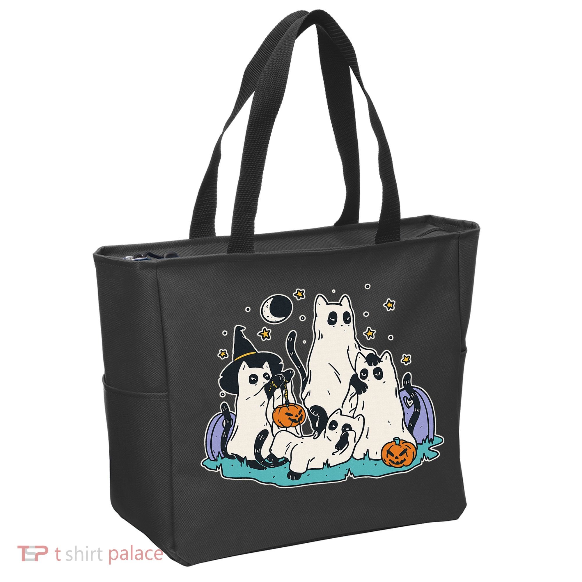 Spooky and Adorable Black Cat Halloween Costumes Tote Bag