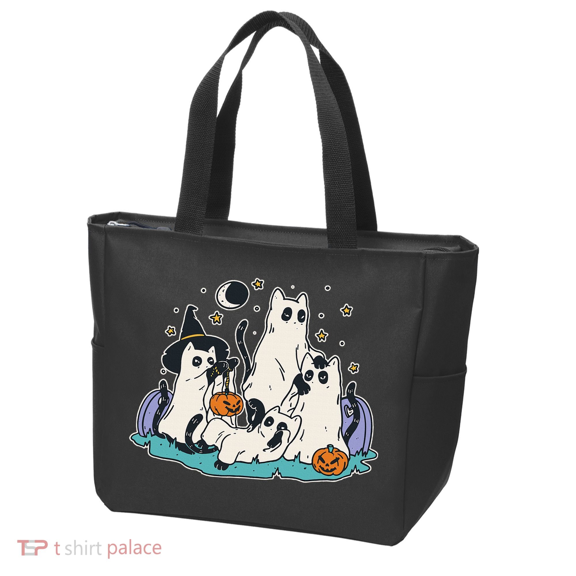 Spooky and Adorable Black Cat Halloween Costumes Tote Bag