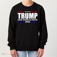 Save America Again Trump 2024 Political Women's Sweatshirt thumb 0