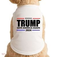 Save America Again Trump 2024 Political Doggie Tank thumb 0
