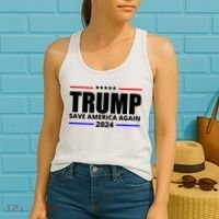 Save America Again Trump 2024 Political Women's Tank Top thumb 2