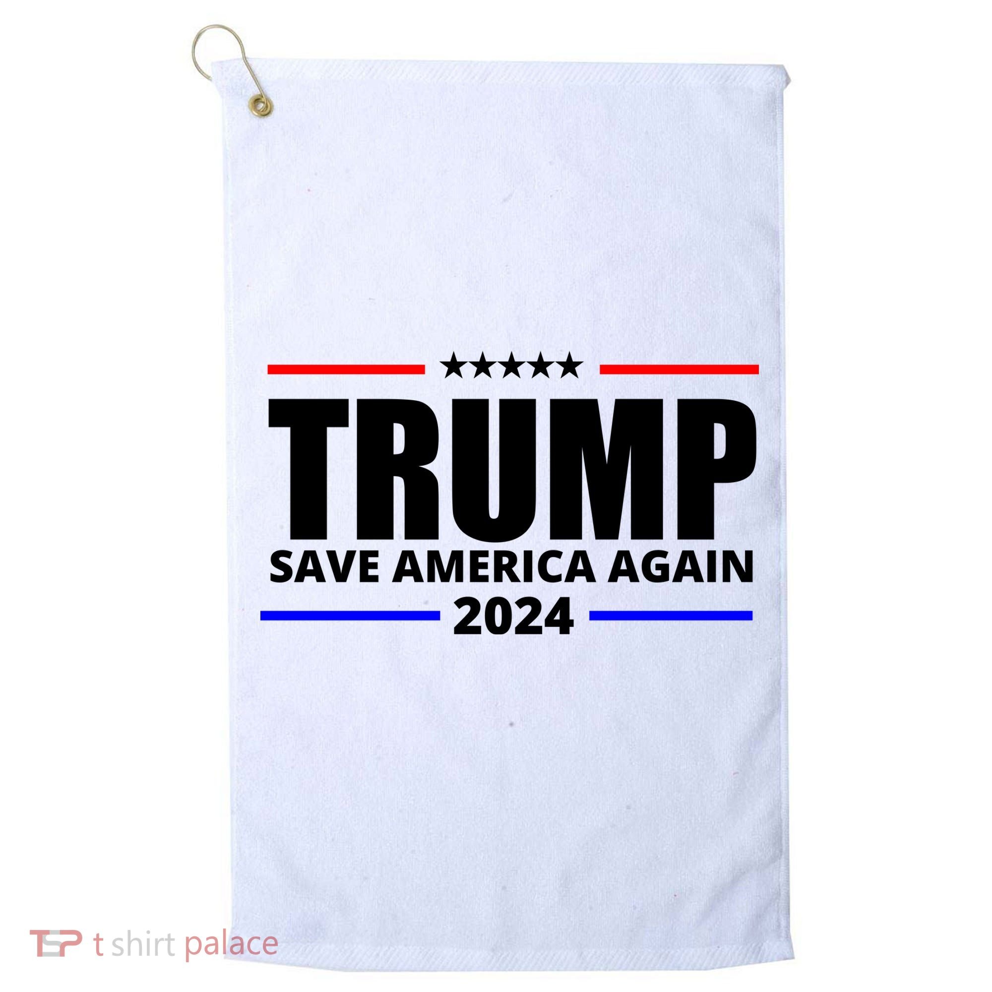 Save America Again Trump 2024 Political Golf Towel