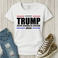 Save America Again Trump 2024 Political Women's T-Shirt thumb 3