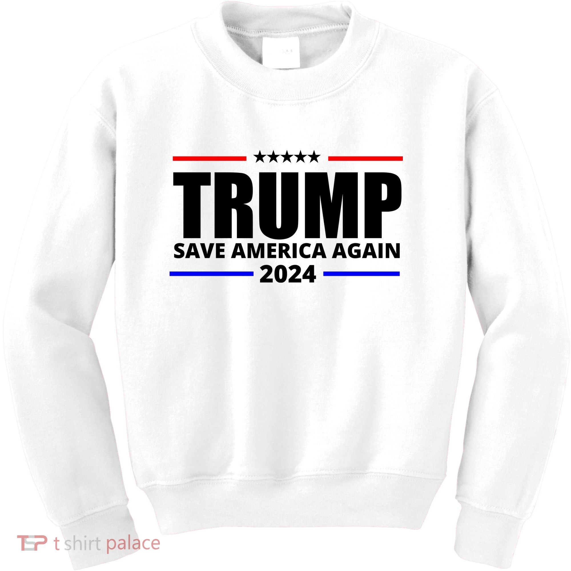 Save America Again Trump 2024 Political Kids Sweatshirt