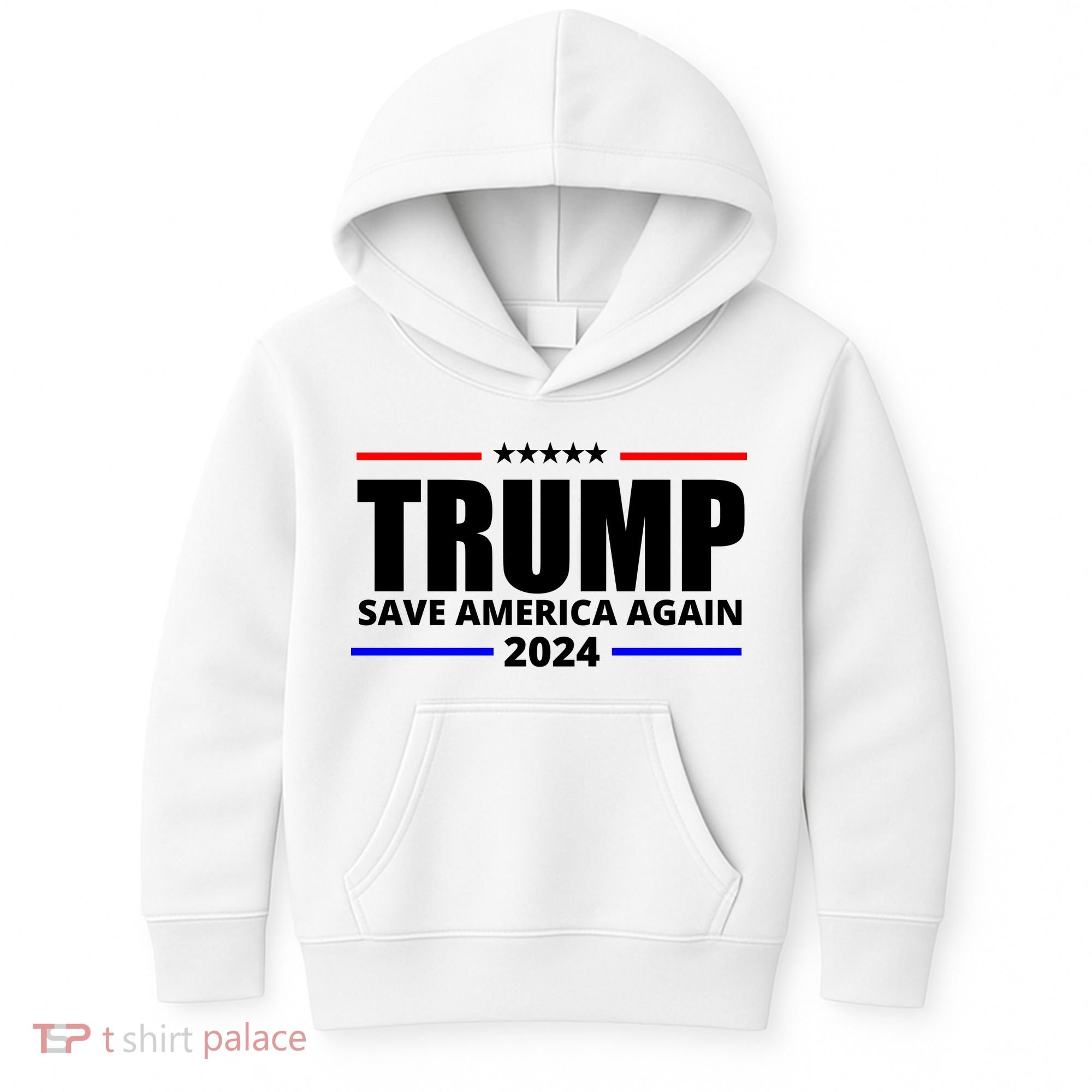 Save America Again Trump 2024 Political Kids Hoodie