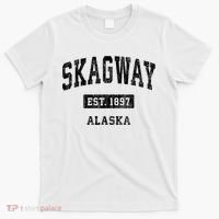 Skagway Alaska AK Vintage Sports Established T-Shirt thumb 0