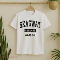 Skagway Alaska AK Vintage Sports Established T-Shirt thumb 2