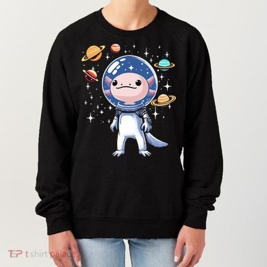 Space Axolotl Astronaut Planet Space Aesthetic Goth  Women's Sweatshirt