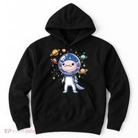 Space Axolotl Astronaut Planet Space Aesthetic Goth  Hoodie thumb 0