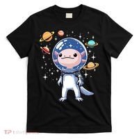 Space Axolotl Astronaut Planet Space Aesthetic Goth  T-Shirt thumb 0