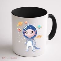 Space Axolotl Astronaut Planet Space Aesthetic Goth  Coffee Mug thumb 1