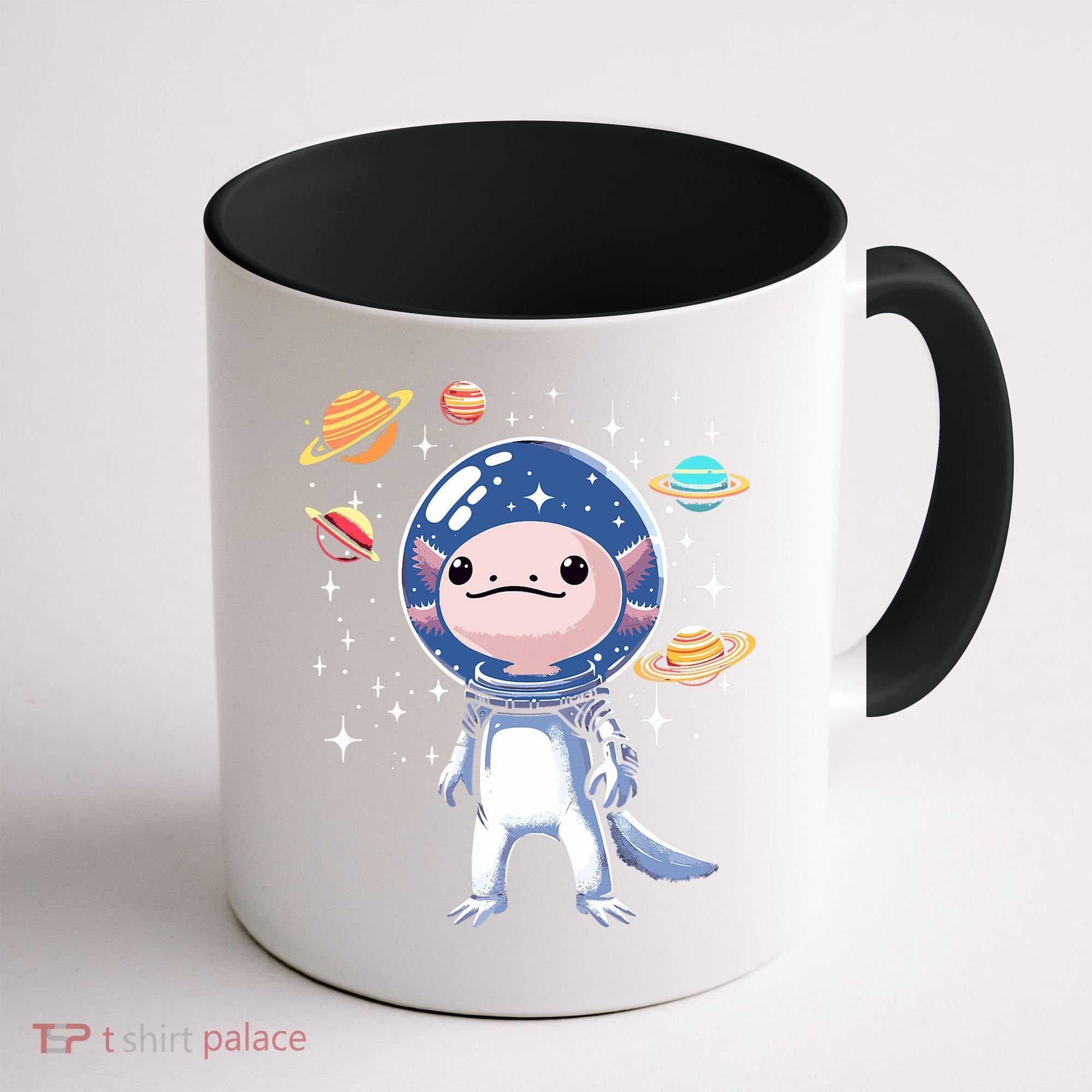 Space Axolotl Astronaut Planet Space Aesthetic Goth  Coffee Mug
