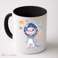 Space Axolotl Astronaut Planet Space Aesthetic Goth  Coffee Mug thumb 0