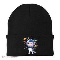 Space Axolotl Astronaut Planet Space Aesthetic Goth  Beanie thumb 0
