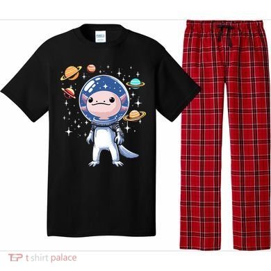 Space Axolotl Astronaut Planet Space Aesthetic Goth  Pajama Set