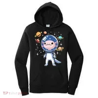 Space Axolotl Astronaut Planet Space Aesthetic Goth  Women's Hoodie thumb 0