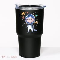 Space Axolotl Astronaut Planet Space Aesthetic Goth  Tumbler thumb 0
