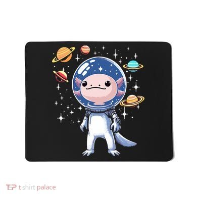Space Axolotl Astronaut Planet Space Aesthetic Goth  Mousepad