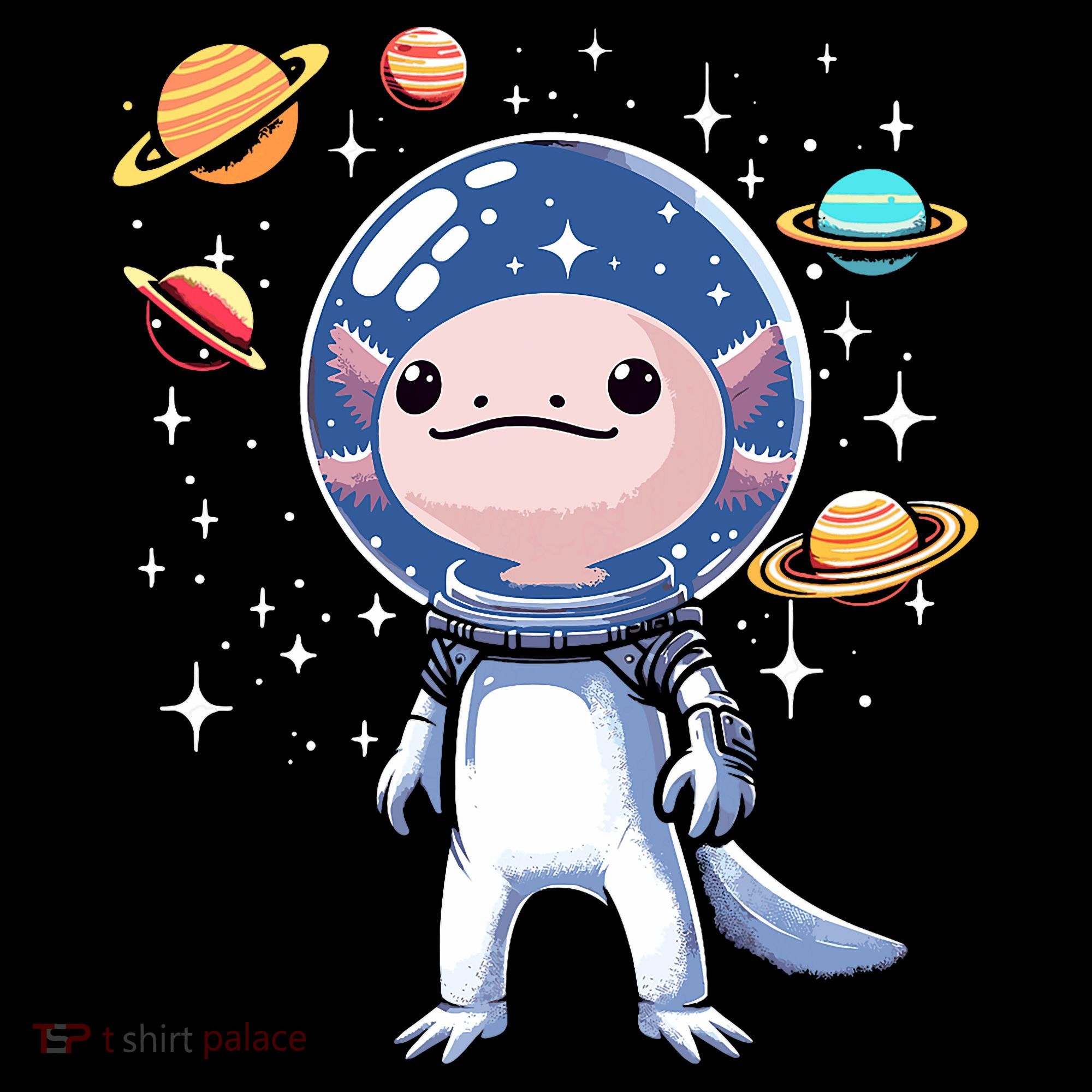 Space Axolotl Astronaut Planet Space Aesthetic Goth  Ornament