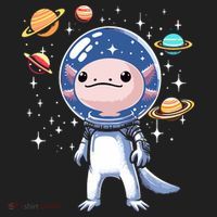 Space Axolotl Astronaut Planet Space Aesthetic Goth  Golf Towel thumb 3