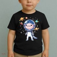Space Axolotl Astronaut Planet Space Aesthetic Goth  Toddler T-Shirt thumb 2