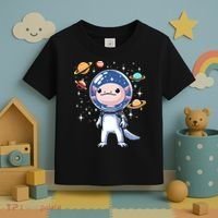 Space Axolotl Astronaut Planet Space Aesthetic Goth  Toddler T-Shirt thumb 3