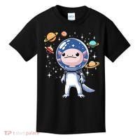 Space Axolotl Astronaut Planet Space Aesthetic Goth  Kids T-Shirt thumb 0