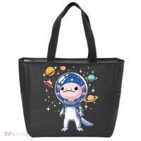 Space Axolotl Astronaut Planet Space Aesthetic Goth  Tote Bag thumb 0