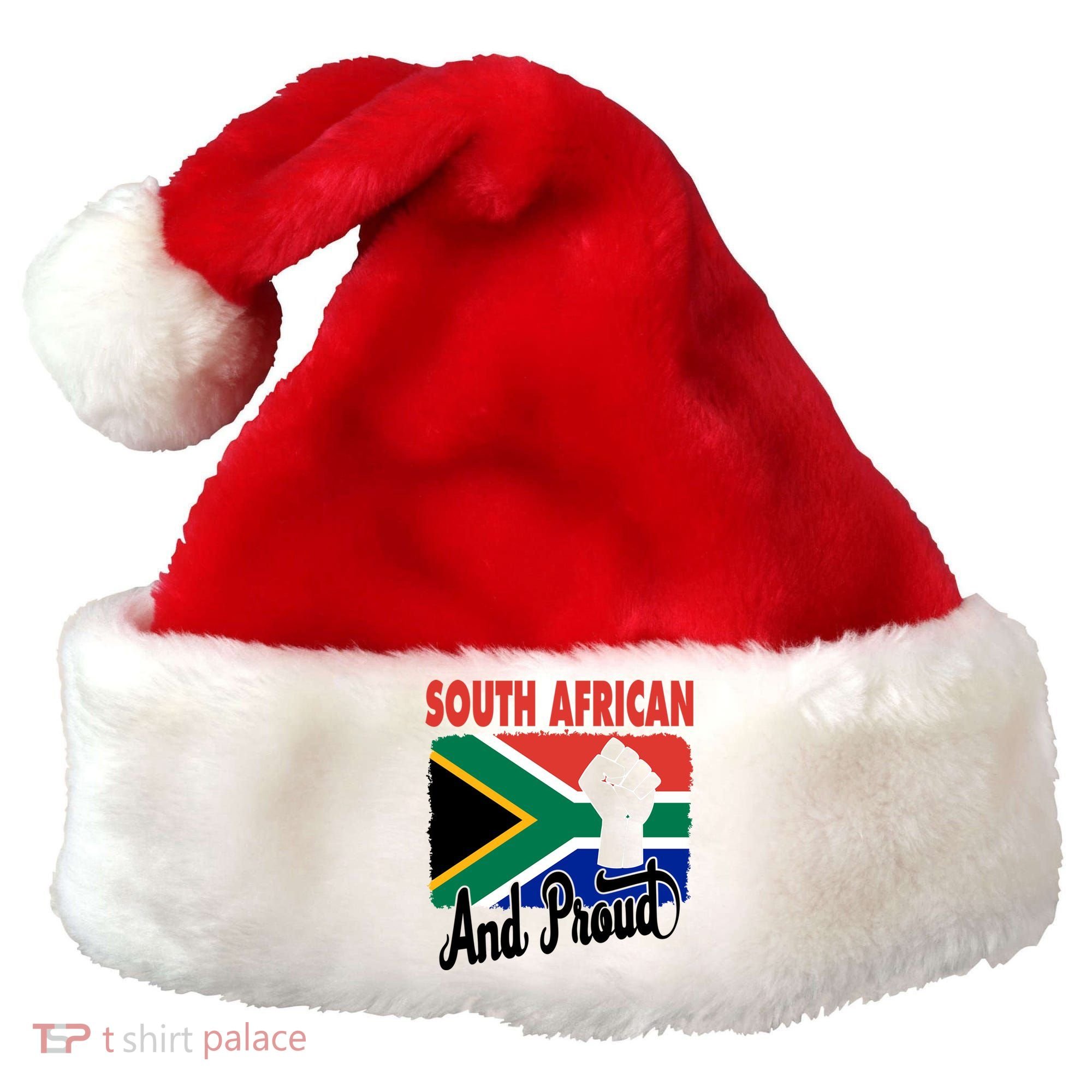 South African And Proud Love South Africa Flag Santa Hat
