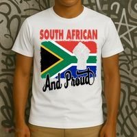 South African And Proud Love South Africa Flag T-Shirt thumb 3