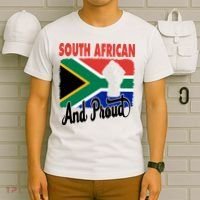 South African And Proud Love South Africa Flag T-Shirt thumb 6