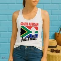 South African And Proud Love South Africa Flag Women's Tank Top thumb 2