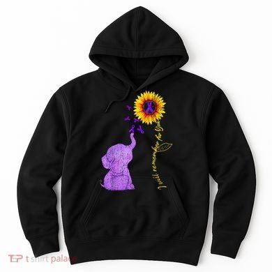 Sunflower Alzheimer Awareness I Will Remember For You TAwa Hoodie
