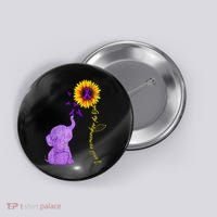 Sunflower Alzheimer Awareness I Will Remember For You TAwa Button thumb 0