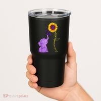Sunflower Alzheimer Awareness I Will Remember For You TAwa Tumbler thumb 2