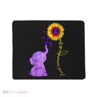 Sunflower Alzheimer Awareness I Will Remember For You TAwa Mousepad thumb 0