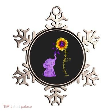 Sunflower Alzheimer Awareness I Will Remember For You TAwa Ornament