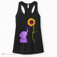 Sunflower Alzheimer Awareness I Will Remember For You TAwa Women's Tank Top thumb 0