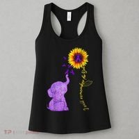 Sunflower Alzheimer Awareness I Will Remember For You TAwa Women's Tank Top thumb 3