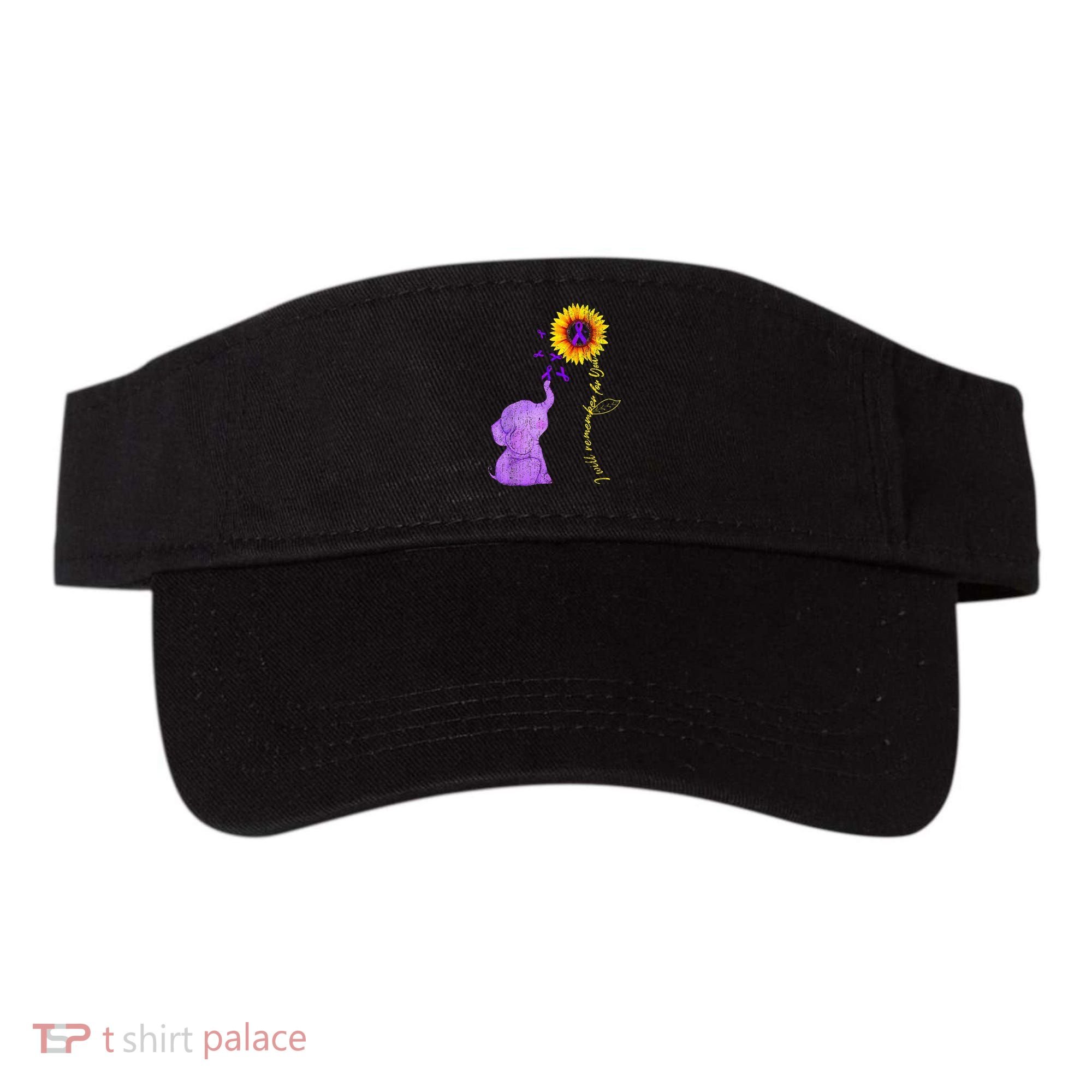 Sunflower Alzheimer Awareness I Will Remember For You TAwa Visor