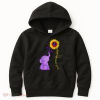 Sunflower Alzheimer Awareness I Will Remember For You TAwa Kids Hoodie thumb 0