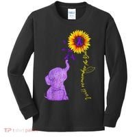 Sunflower Alzheimer Awareness I Will Remember For You TAwa Kids Long Sleeve Shirt thumb 0