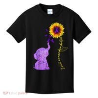 Sunflower Alzheimer Awareness I Will Remember For You TAwa Kids T-Shirt thumb 0