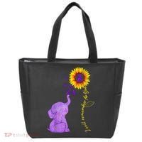 Sunflower Alzheimer Awareness I Will Remember For You TAwa Tote Bag thumb 0