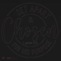 Set Apart And Chosen For His Purpose - Spiritual Message Women's Hoodie thumb 2