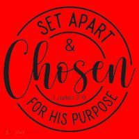 Set Apart And Chosen For His Purpose - Spiritual Message Santa Hat thumb 1